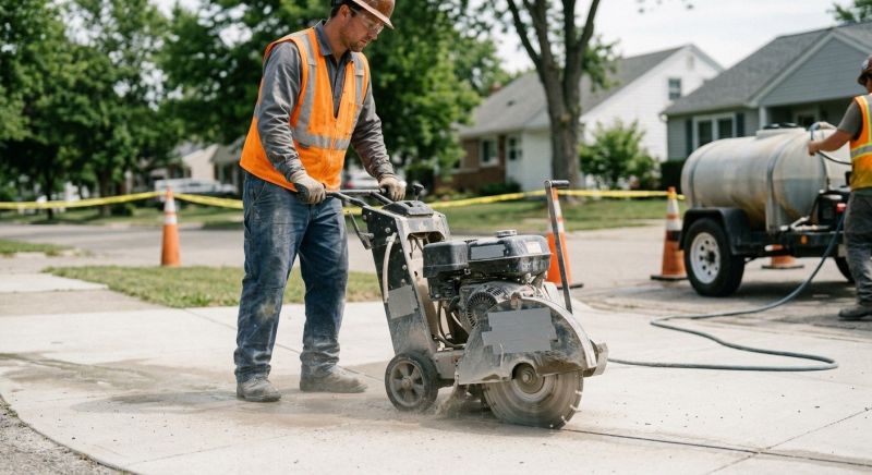 Sidewalk Cutting Service